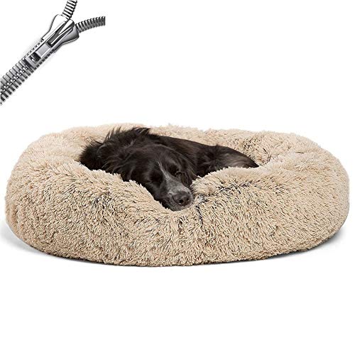 Puppy Love Panier Chien, Coussin Chien Anti Stress XXXL Dehoussable,Paniers Et Mobilier pour Chiens, Lit Moelleux Rond pour Chien, Lavable, Confortable#2-100cm