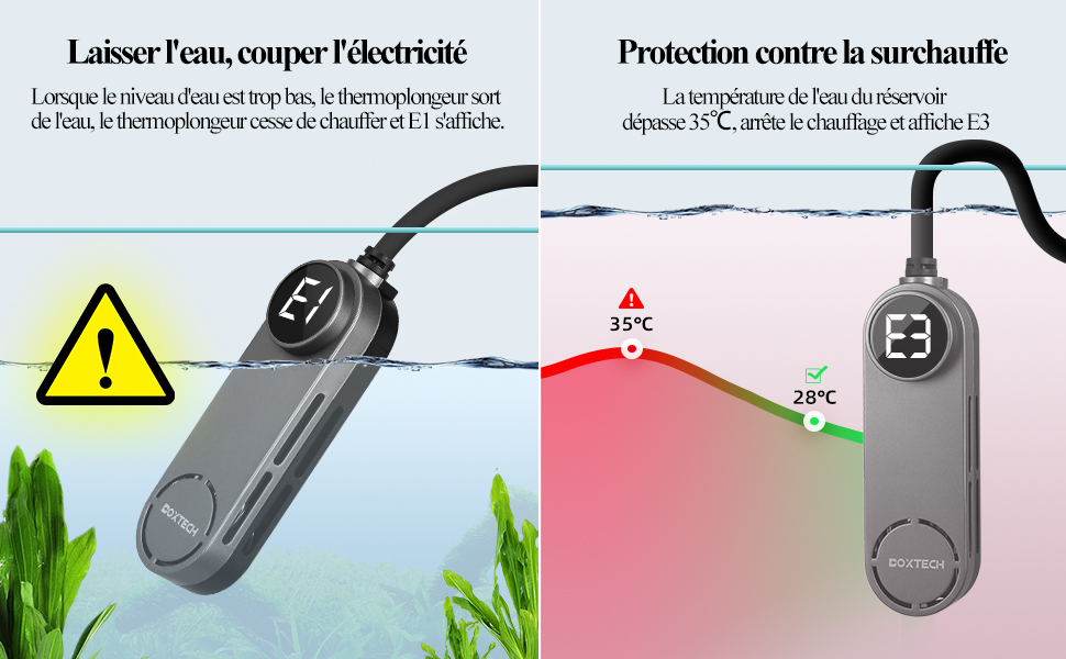 Chauffage Submersible pour Aquarium, Mini Chauffage d'Aquarium