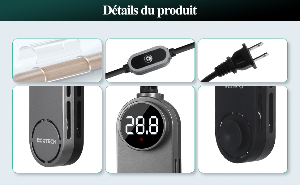 Chauffage Submersible pour Aquarium, Mini Chauffage d'Aquarium