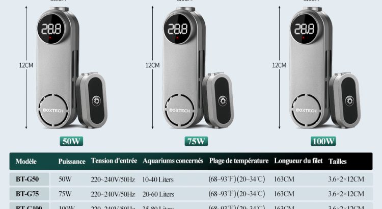 Chauffage Submersible pour Aquarium, Mini Chauffage d'Aquarium