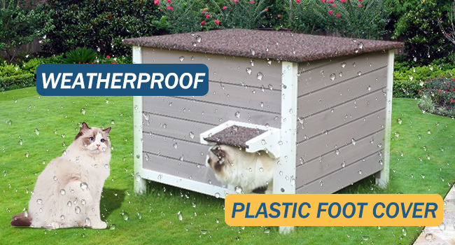 niche chat extérieur