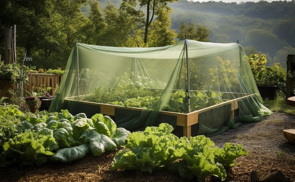 Jardin Patio Extérieur Plante Moustiquaires Protection contre les insectes Maille Filet